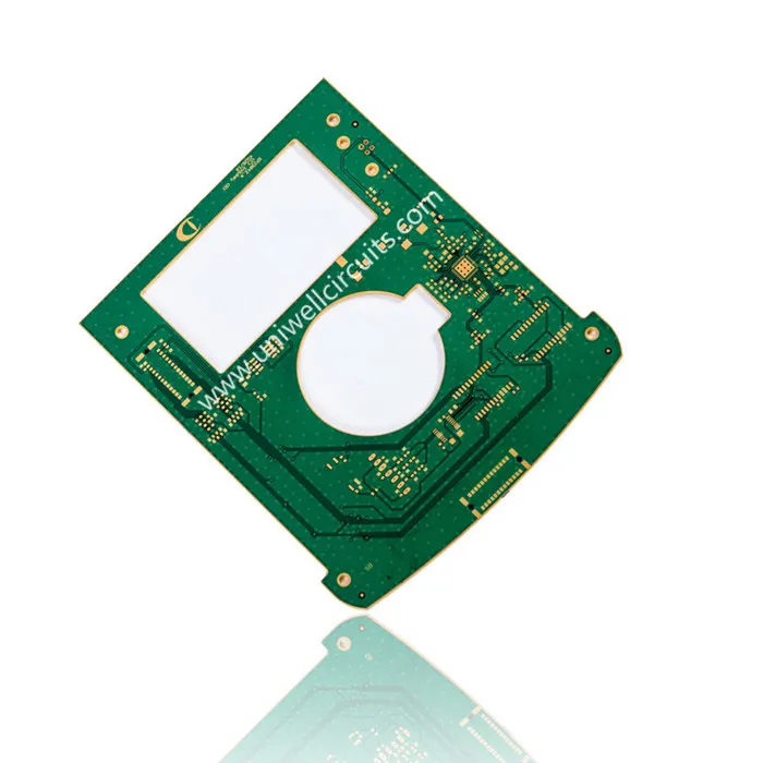 Bwrdd Cylchdro Haen Sengl Aur Trochi